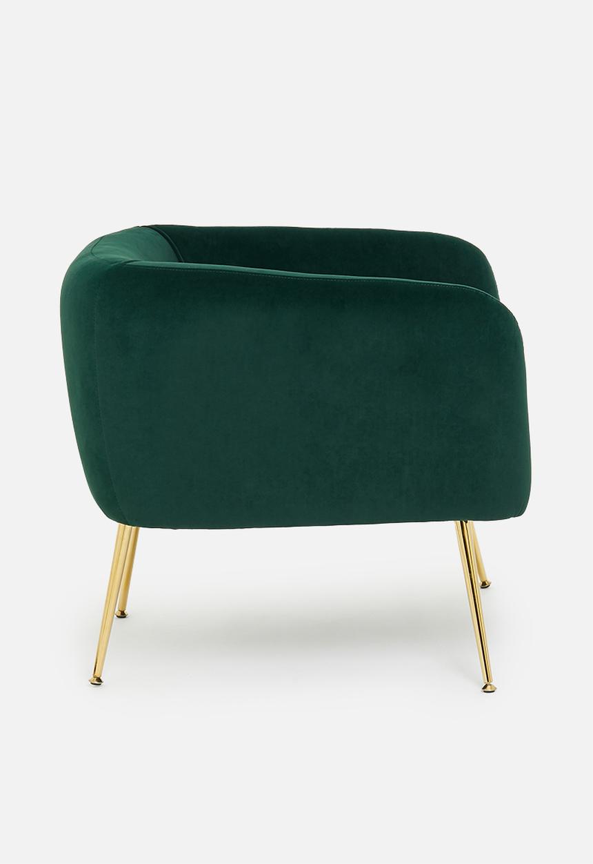 Sixth Floor - Shelley occasional chair - emerald green
