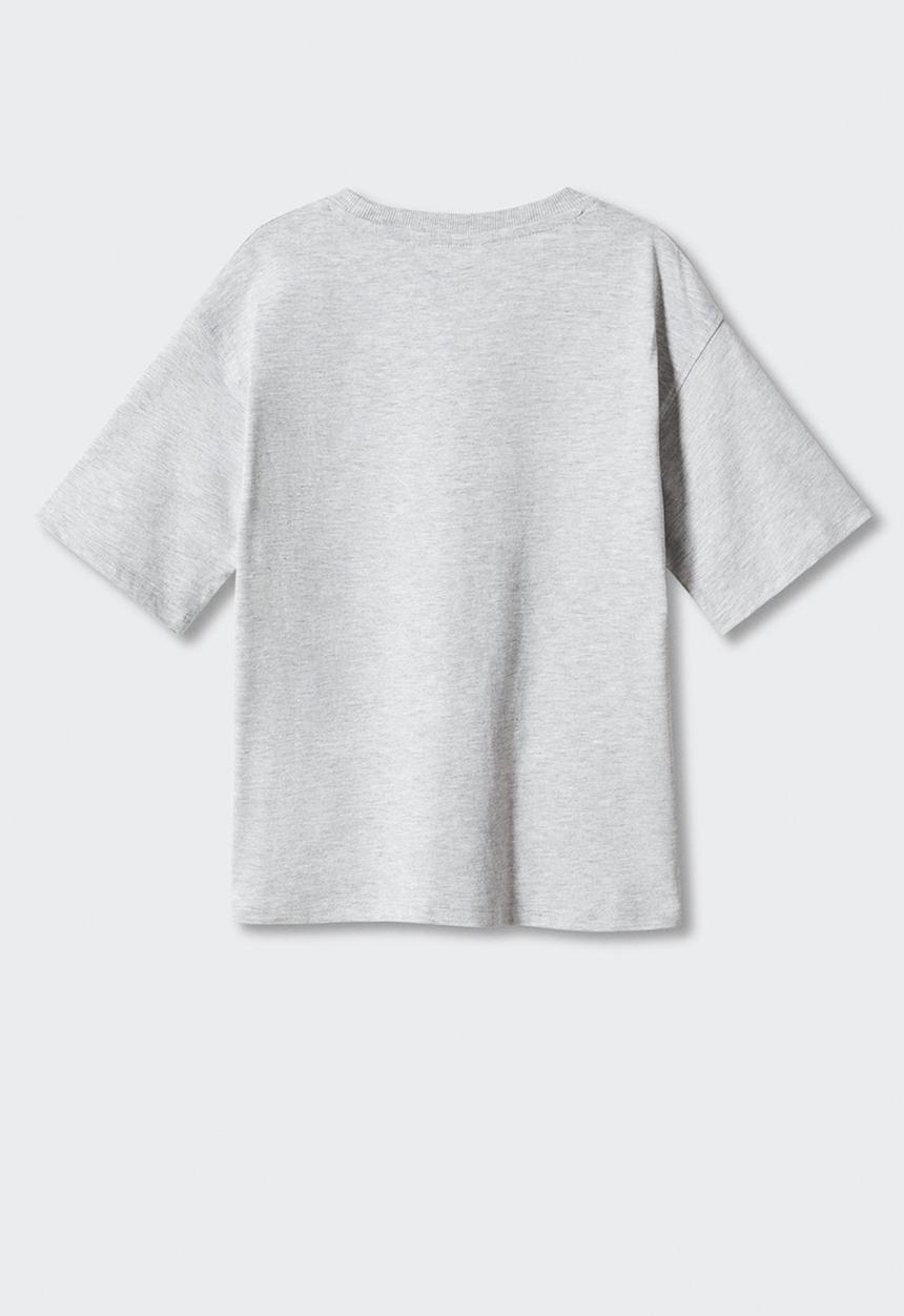 MANGO - T-shirt surftrip - medium grey