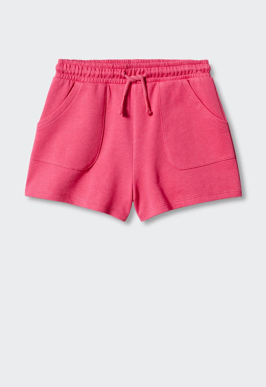 MANGO - Shorts leaf - fuchsia