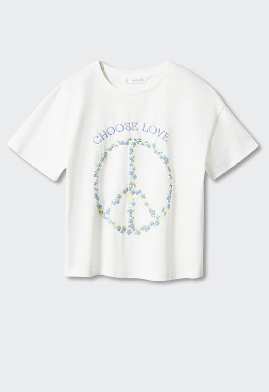 T-shirt peace - off white