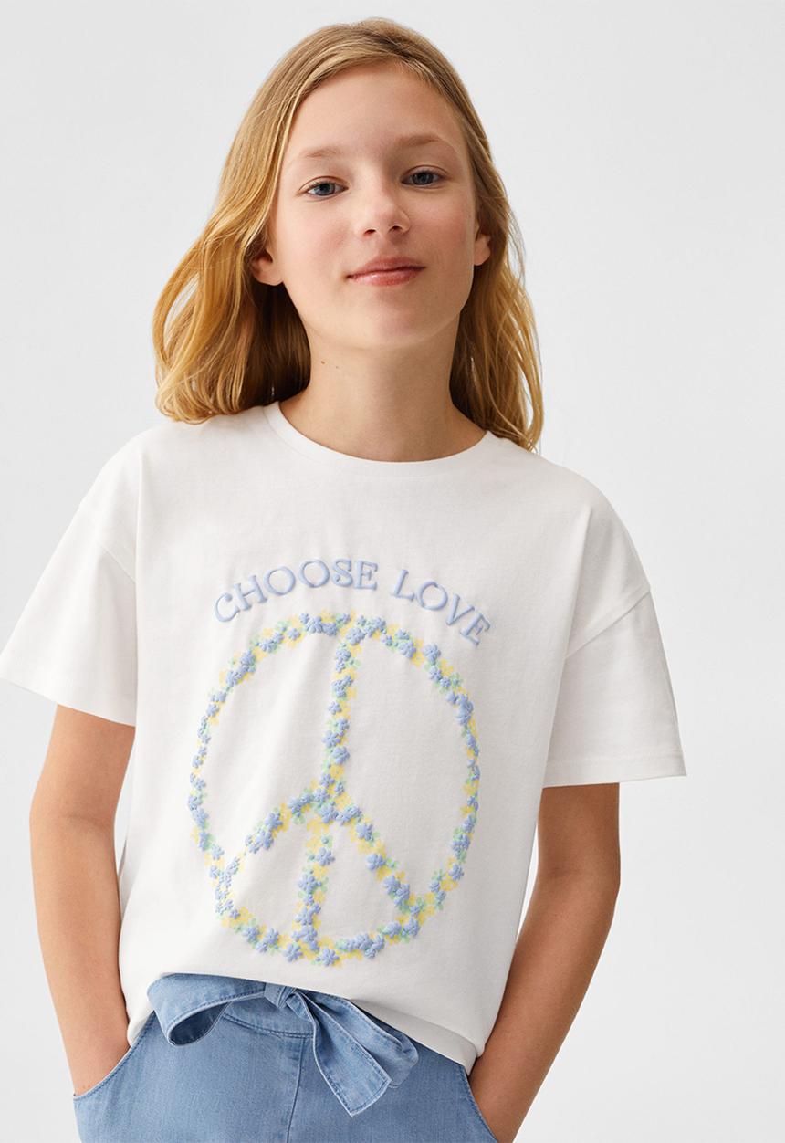 T-shirt peace - off white