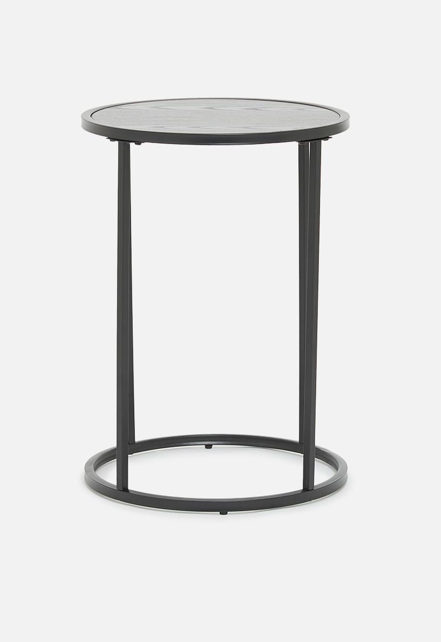 Sixth Floor - Seaford side table - black