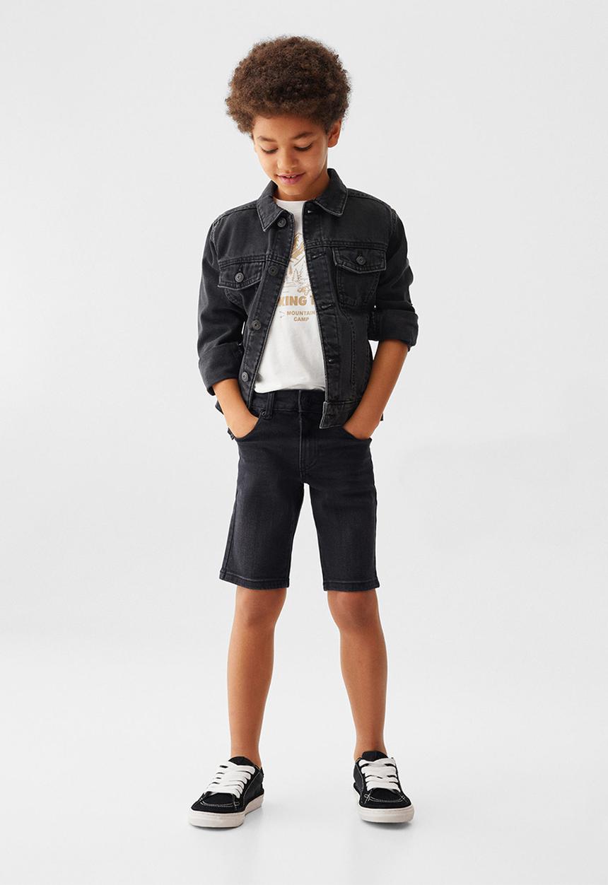 MANGO - Bermuda shorts john - black