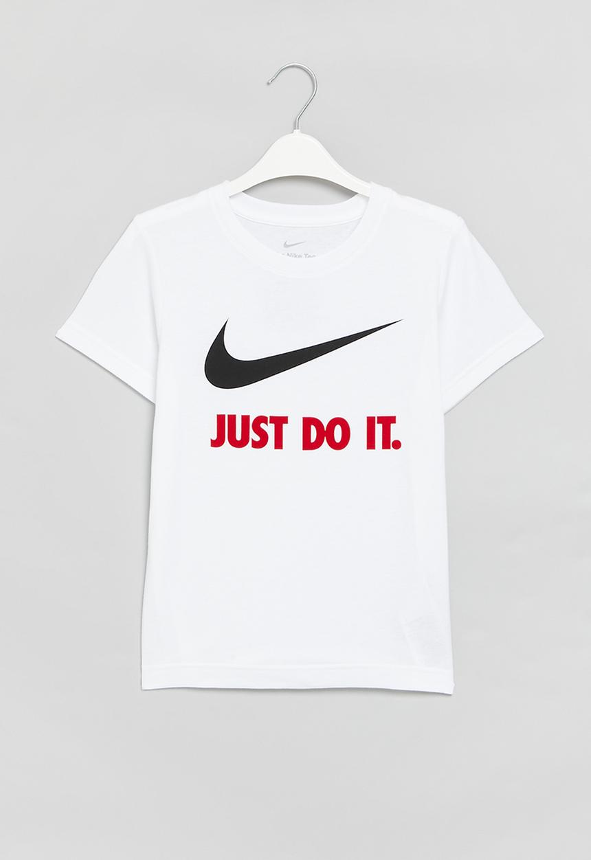 Nike - Nkb swoosh short sleeve tee - white & red
