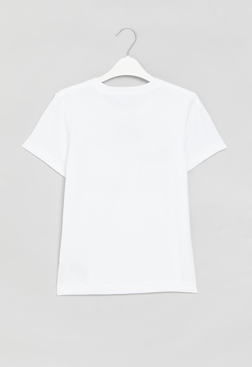 Nike - Nkb swoosh short sleeve tee - white & red