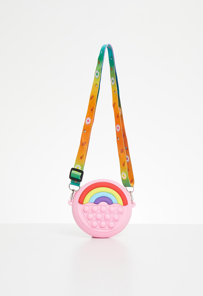 Pop Candy - Girls crossbody bag - pink rainbow