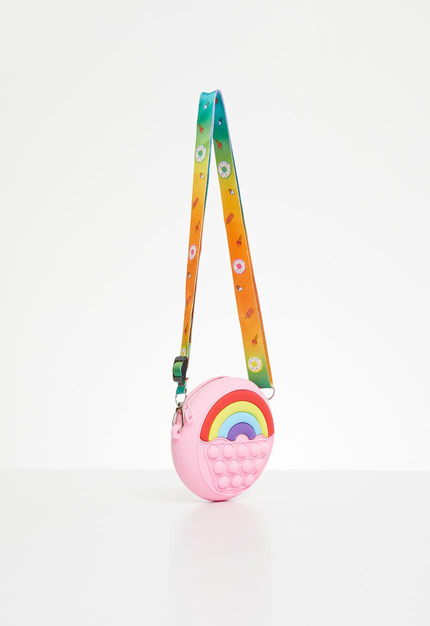 Pop Candy - Girls crossbody bag - pink rainbow