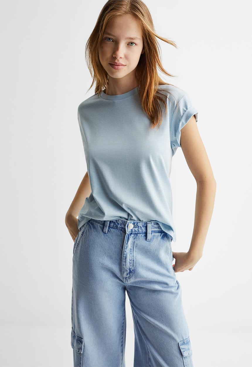 MANGO - Jeans flowcarg - blue