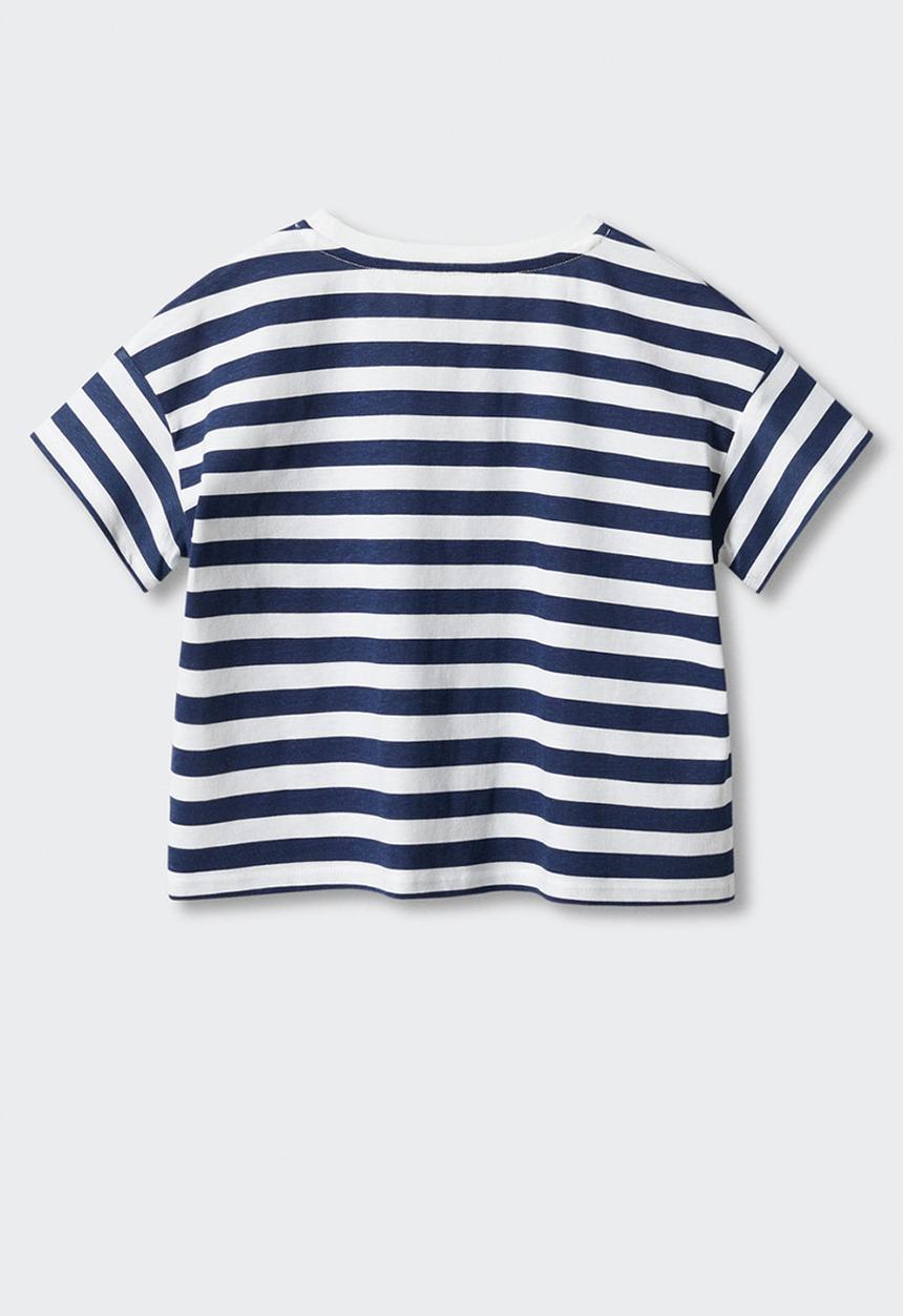MANGO - T-shirt summer - navy