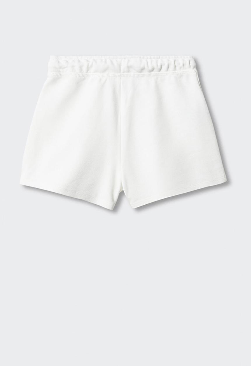 MANGO - Shorts lea - offwhite