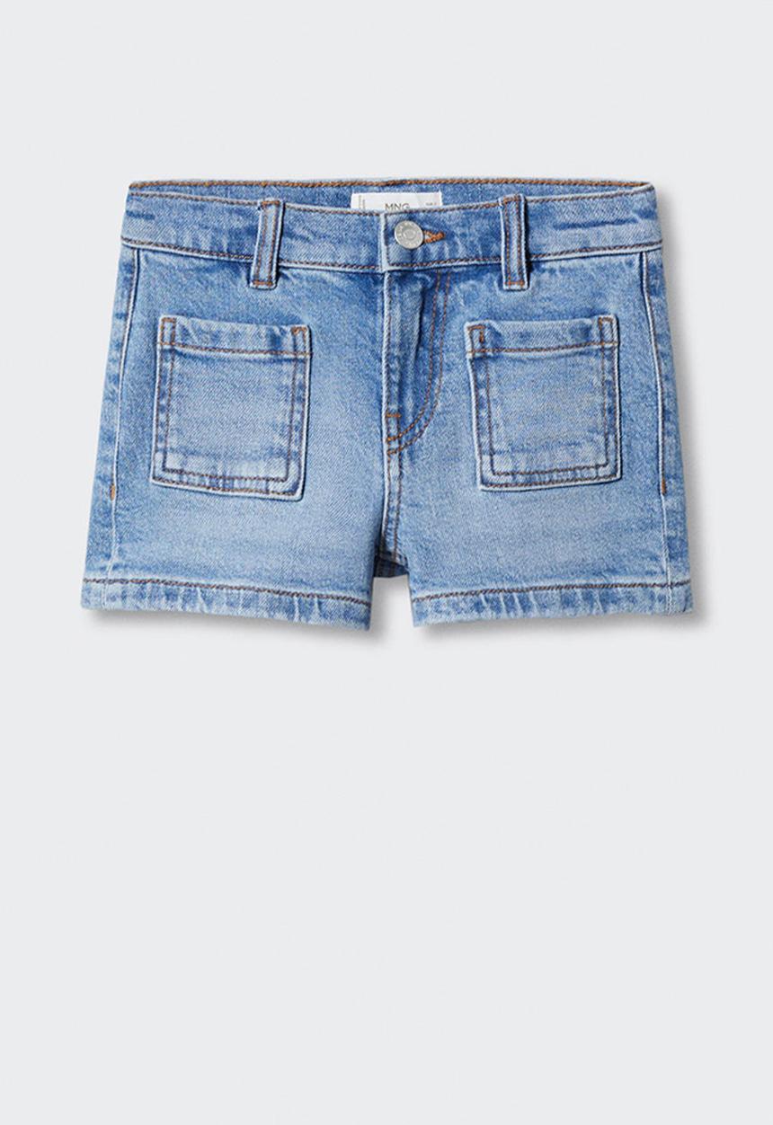 MANGO - Shorts clea - tejano medio