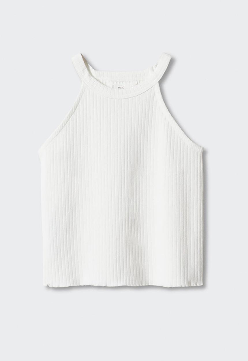 MANGO - T-shirt lane - white
