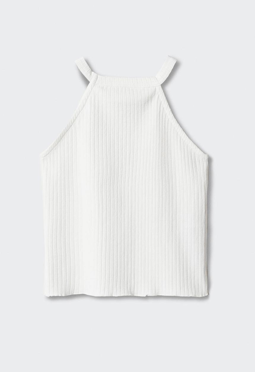 MANGO - T-shirt lane - white