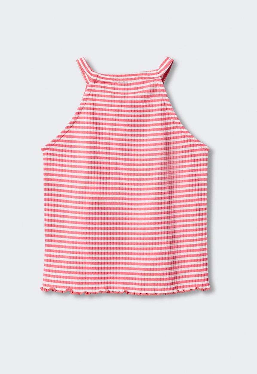 MANGO - T-shirt lane - rosa