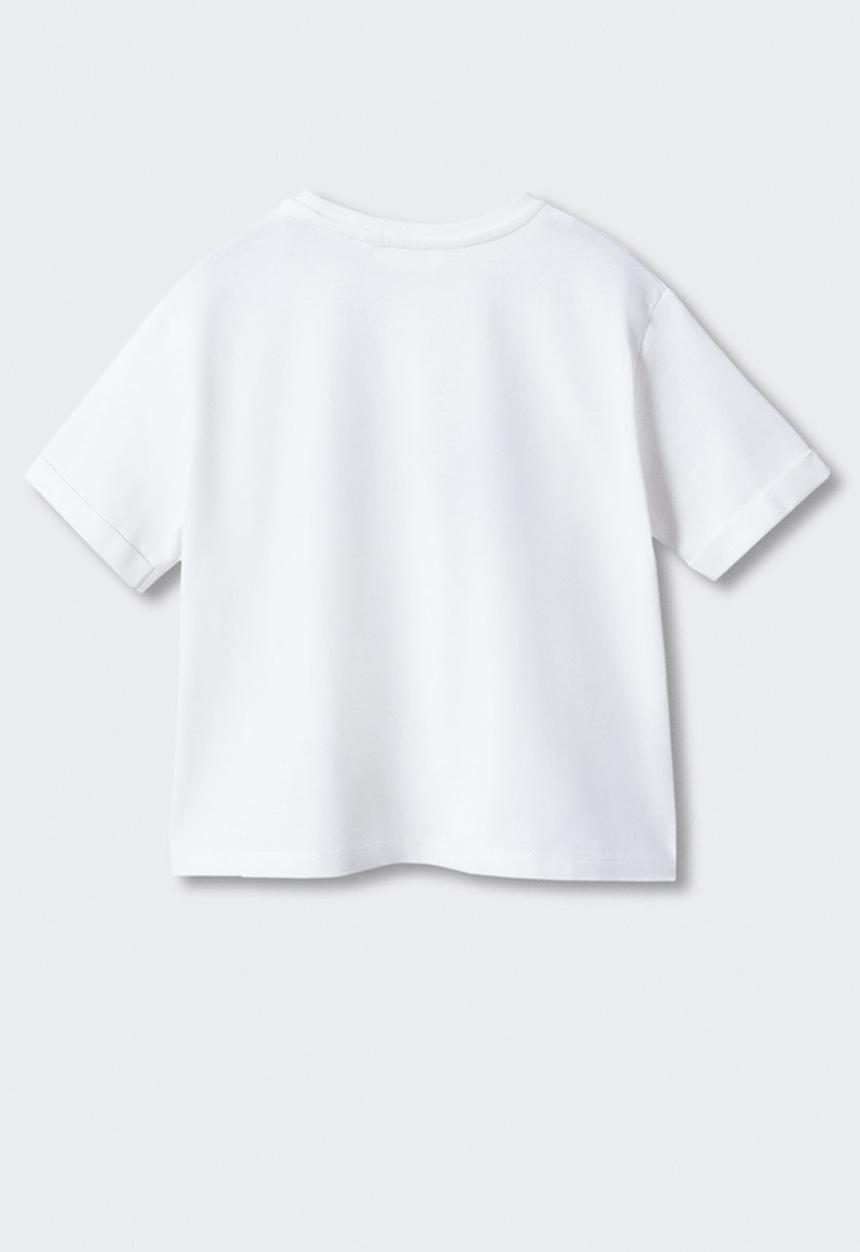 MANGO - T-shirt flamii - white