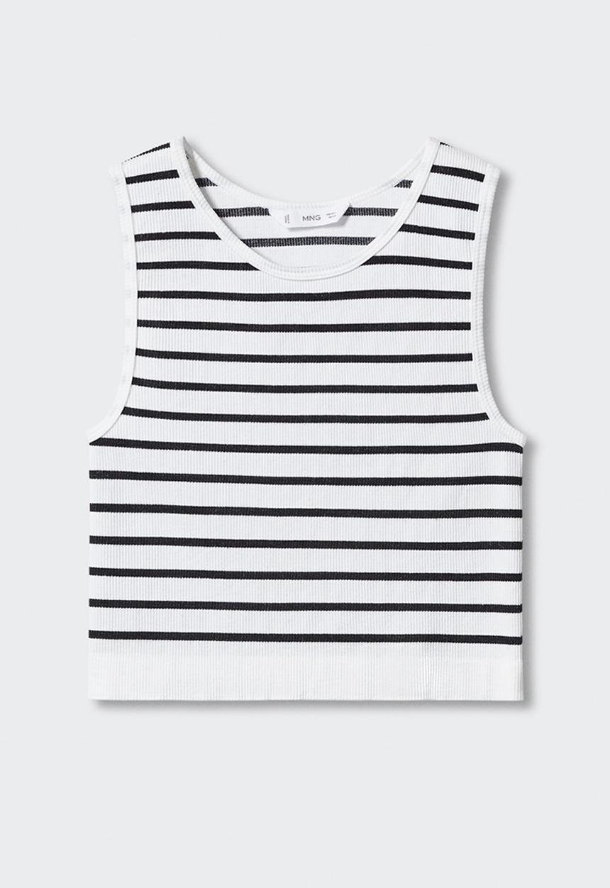 MANGO - T-shirt cool - crudo