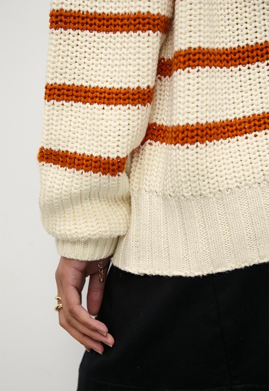 Superbalist - Slouch pullover - burnt orange & cream