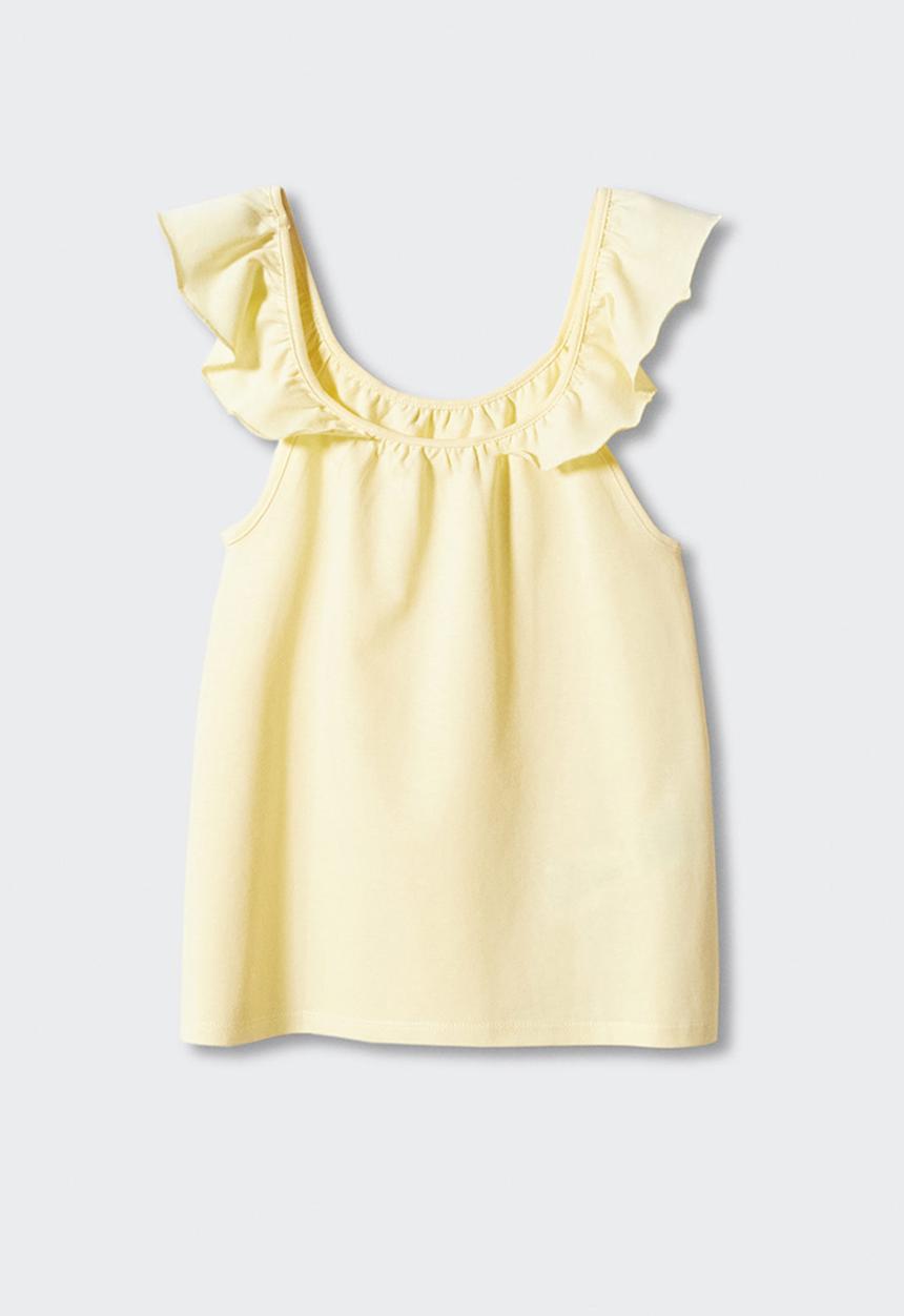 MANGO - T-shirt gisele - light yellow