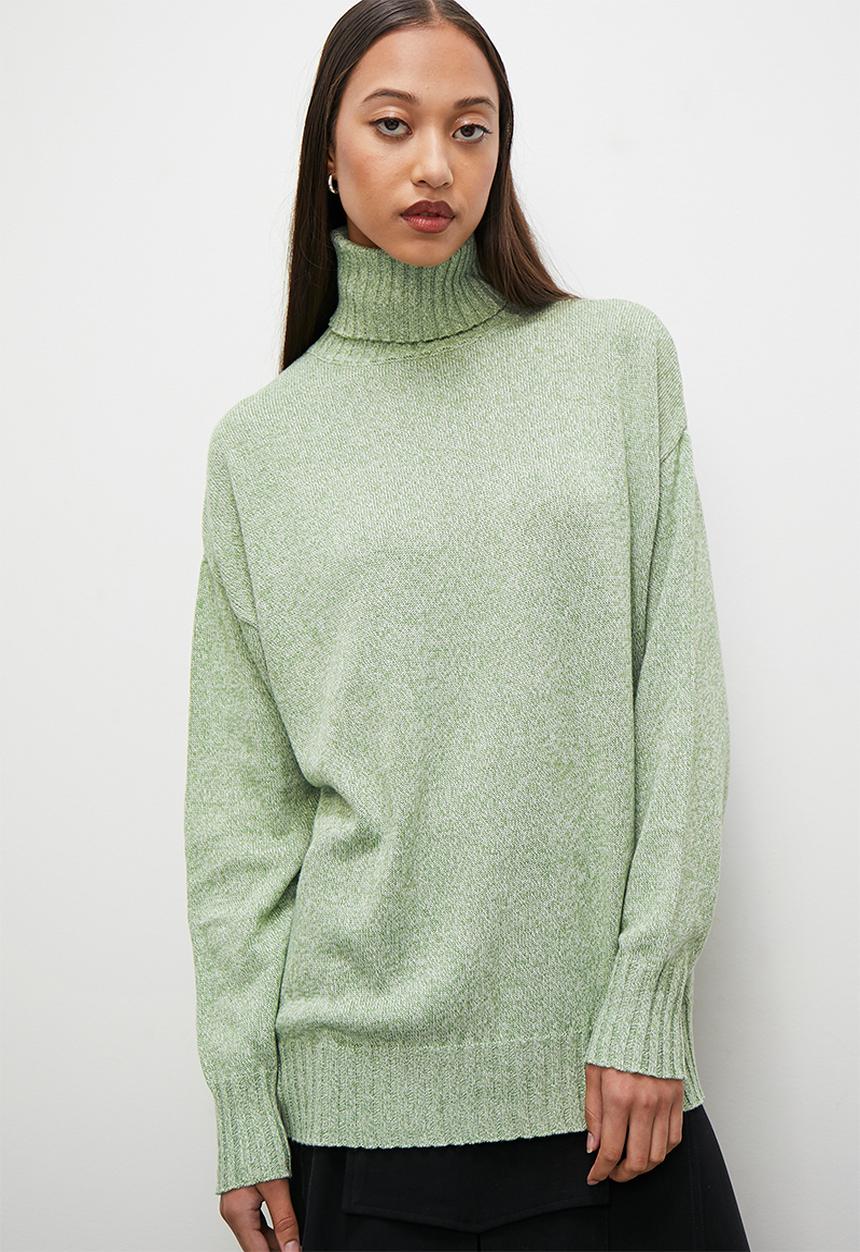 Superbalist - Roll neck - green