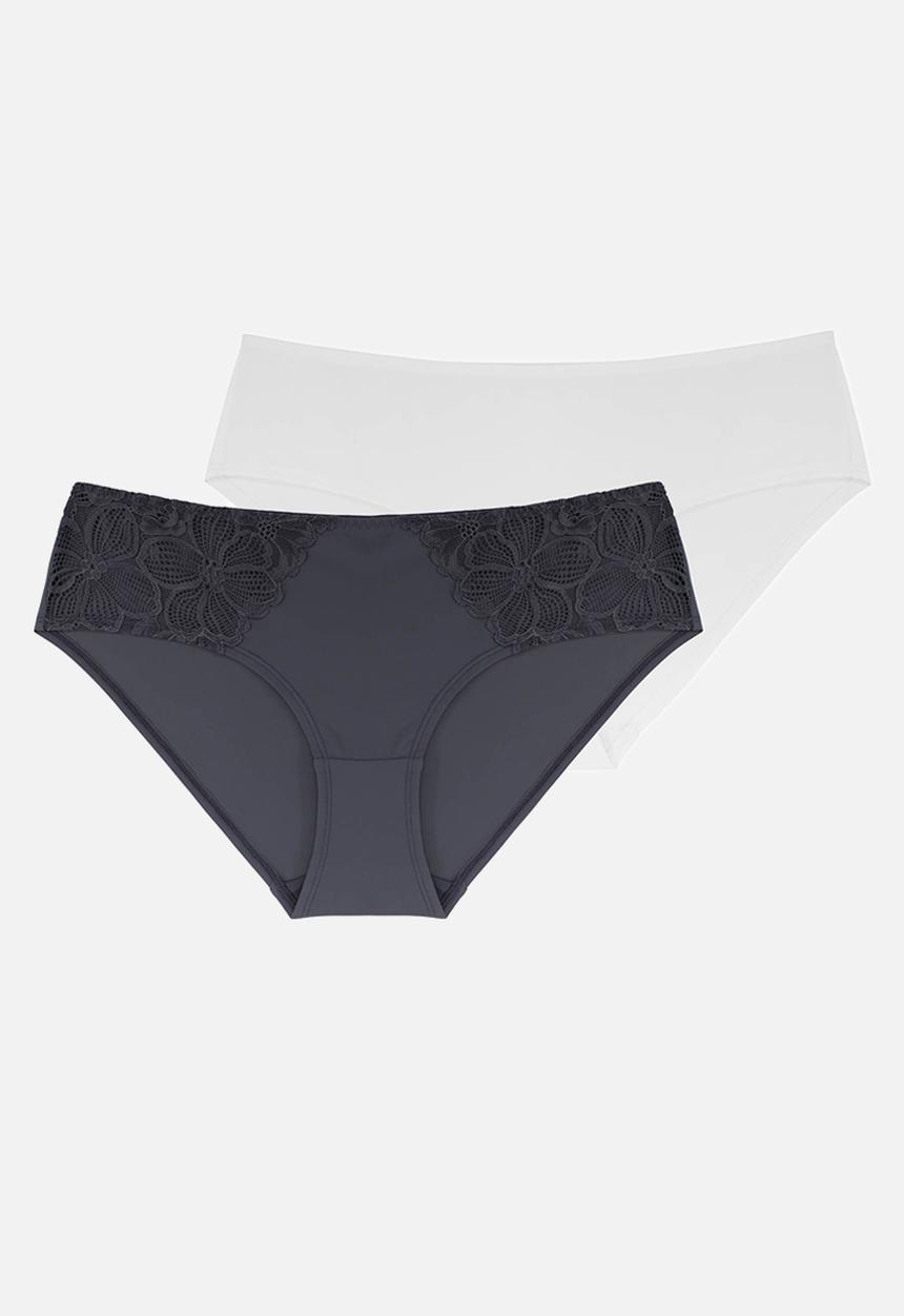 DORINA - Plus jovie 2pack hispter classic - grey/white