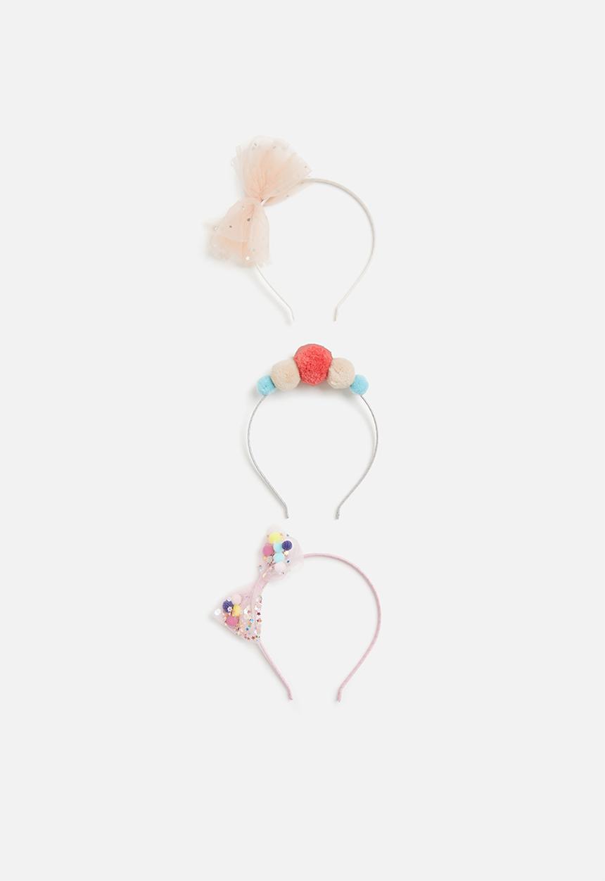 Pop Candy - 3 Pack alice bands - pink