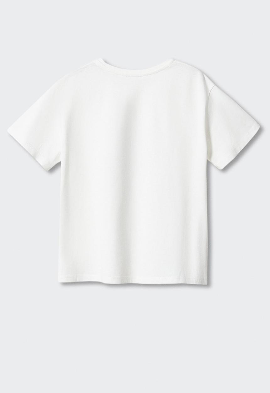 MANGO - T-shirt fiji - offwhite