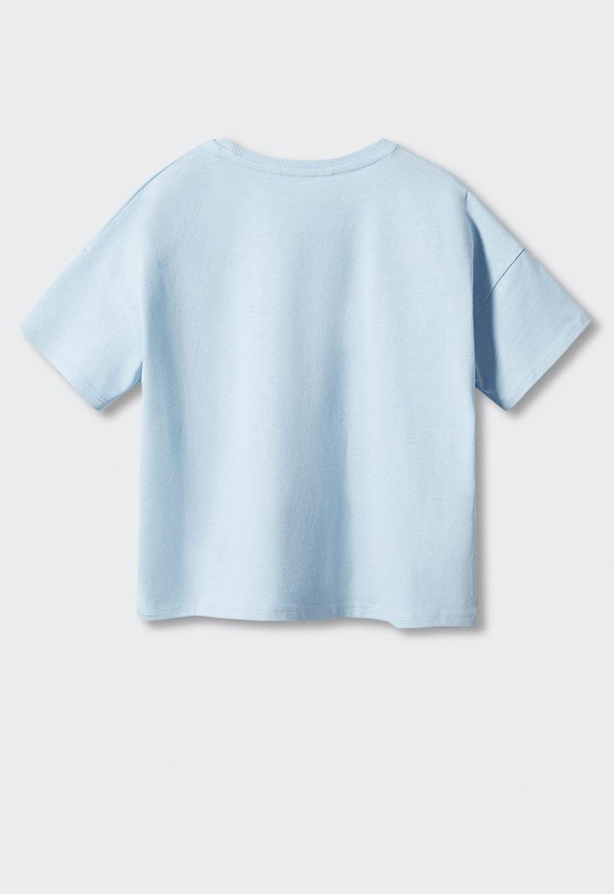 MANGO - T-shirt brunch - celeste