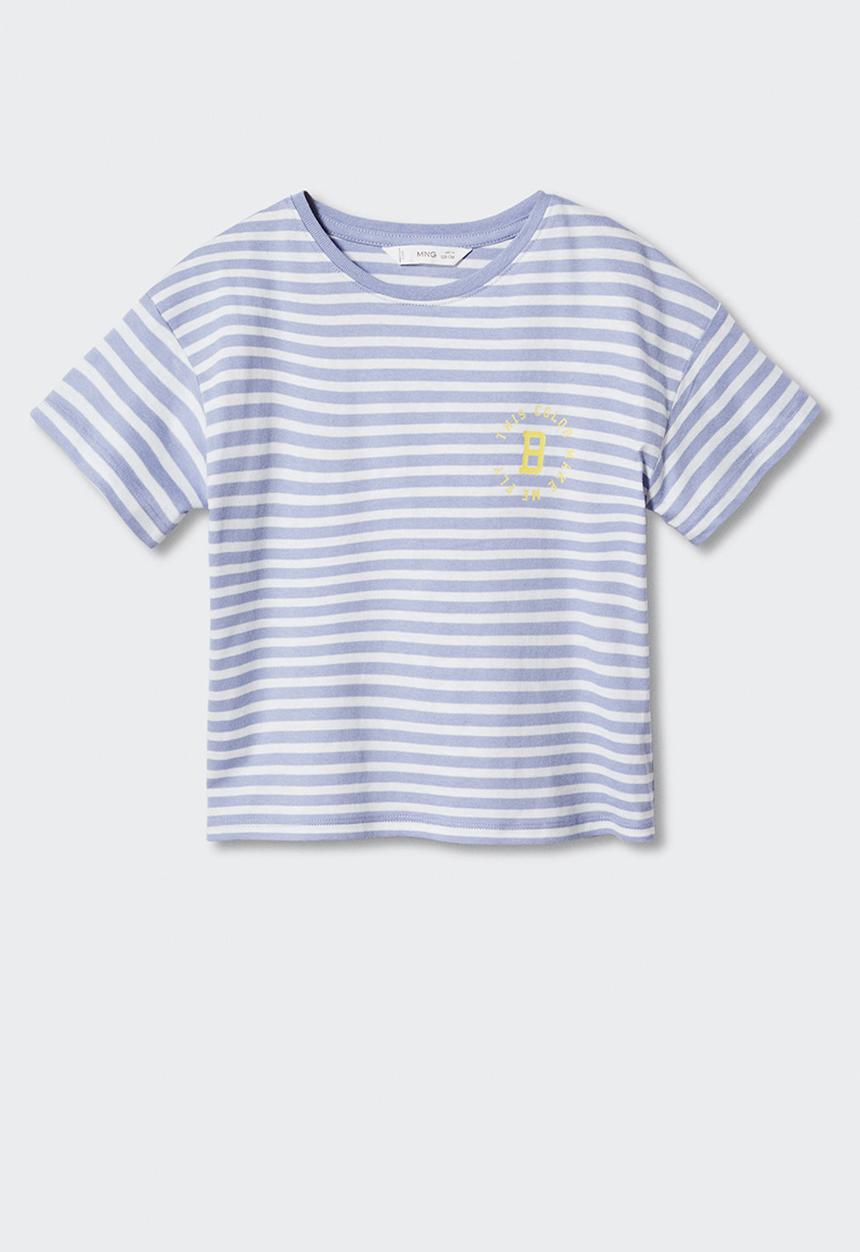 MANGO - T-shirt fresh - azul