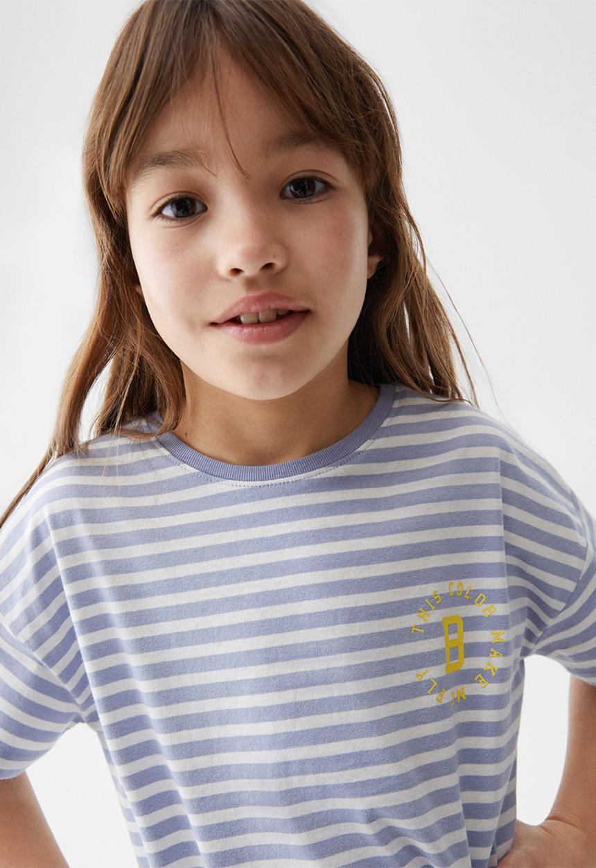 MANGO - T-shirt fresh - azul