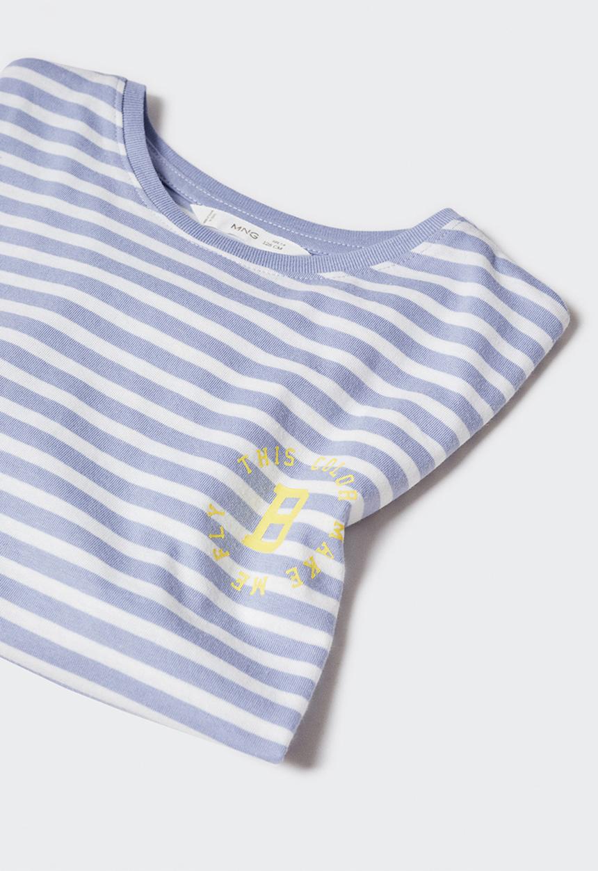 MANGO - T-shirt fresh - azul