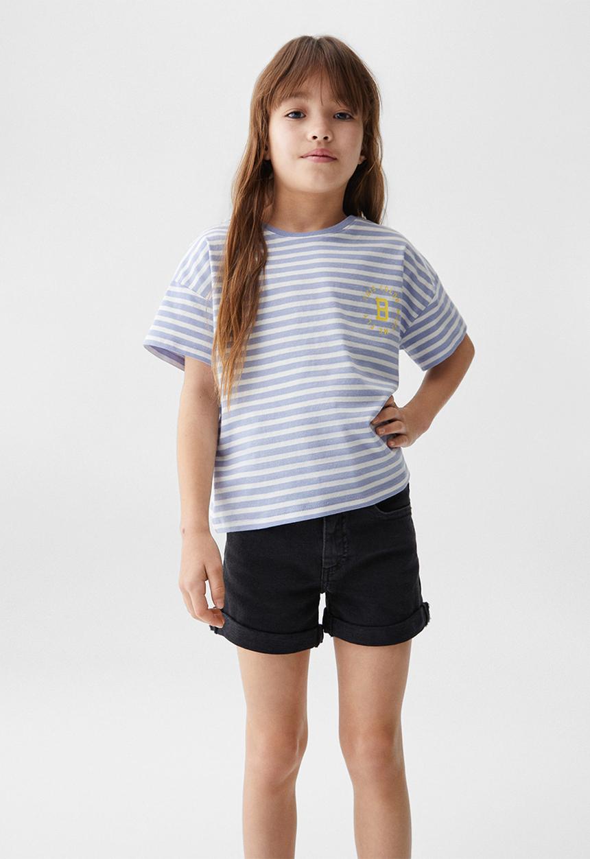 MANGO - T-shirt fresh - azul