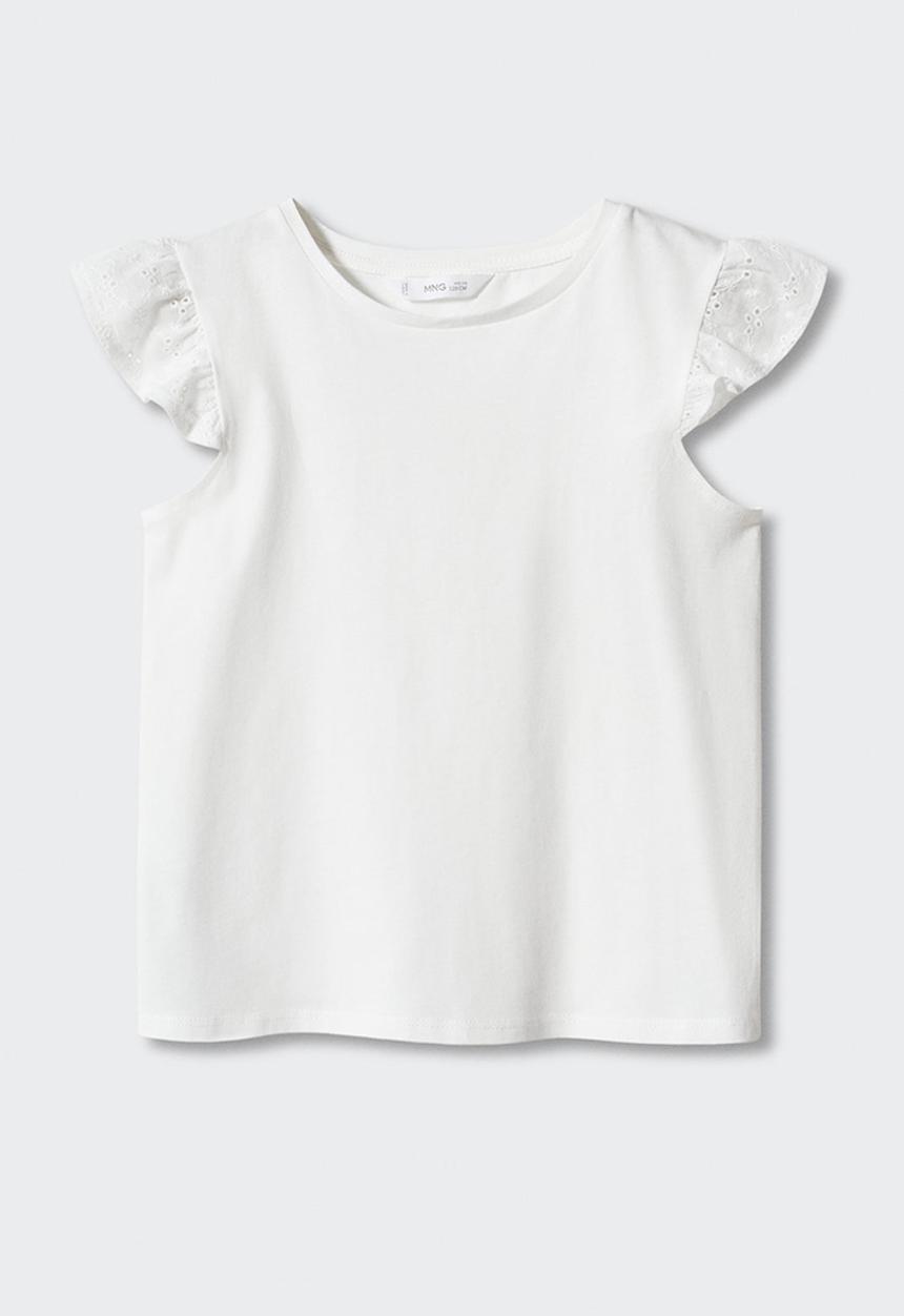 MANGO - T-shirt coco - offwhite