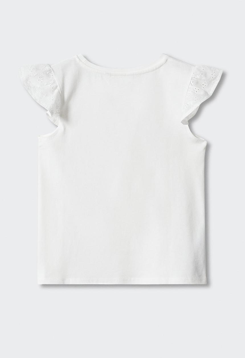 MANGO - T-shirt coco - offwhite