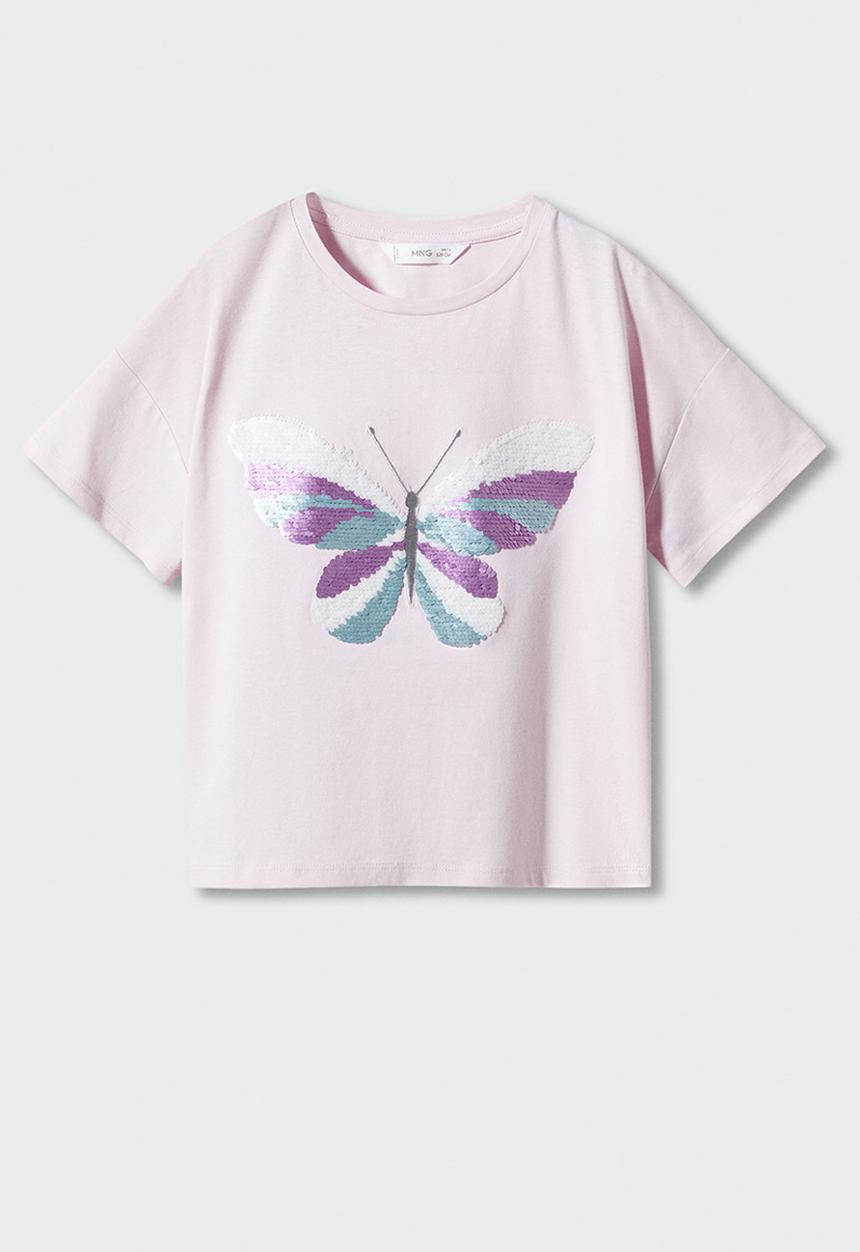 MANGO - T-shirt magic - rosa pastel