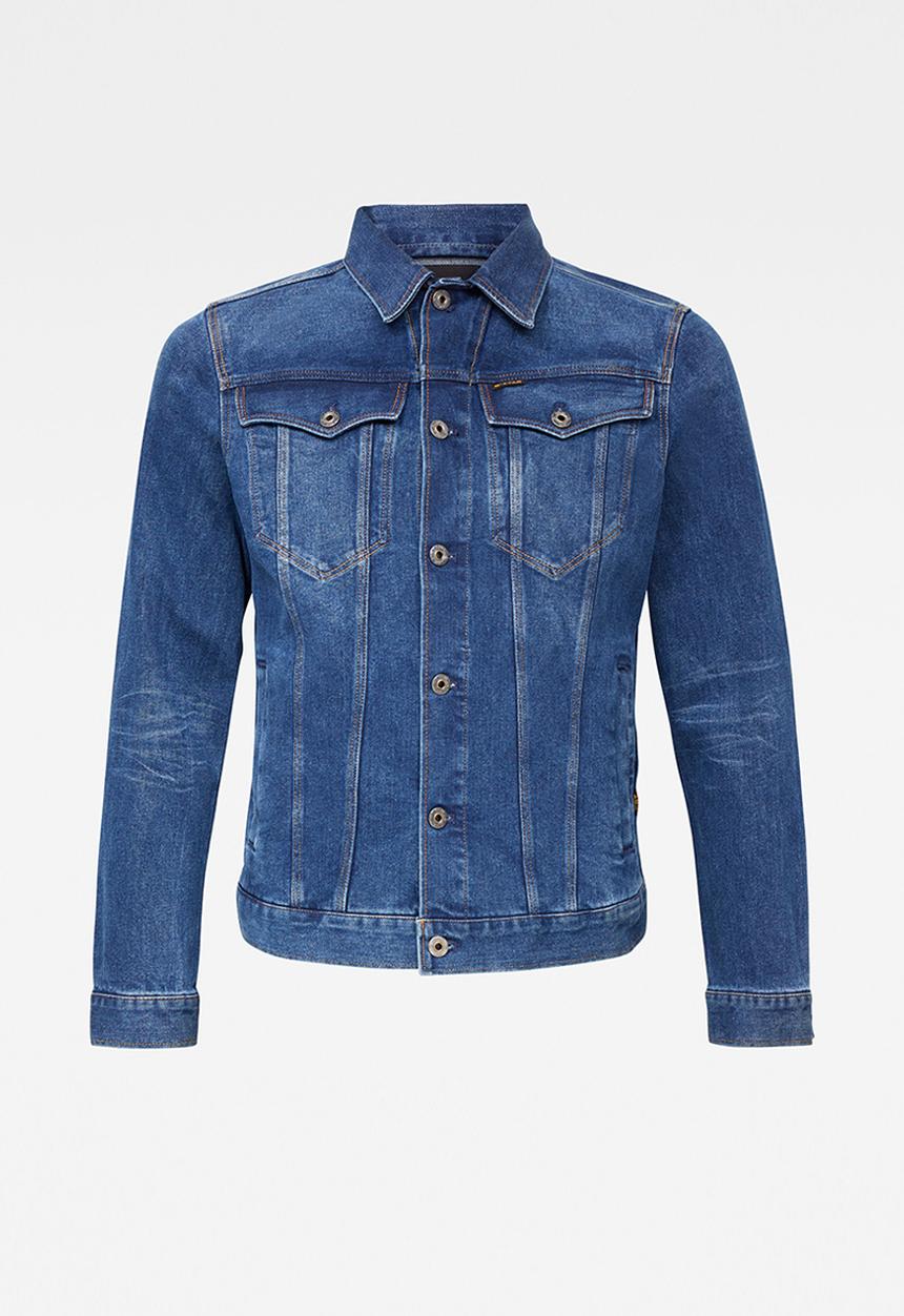 G-STAR - 3301 Slim jkt Olto pure stretch denim - medium aged