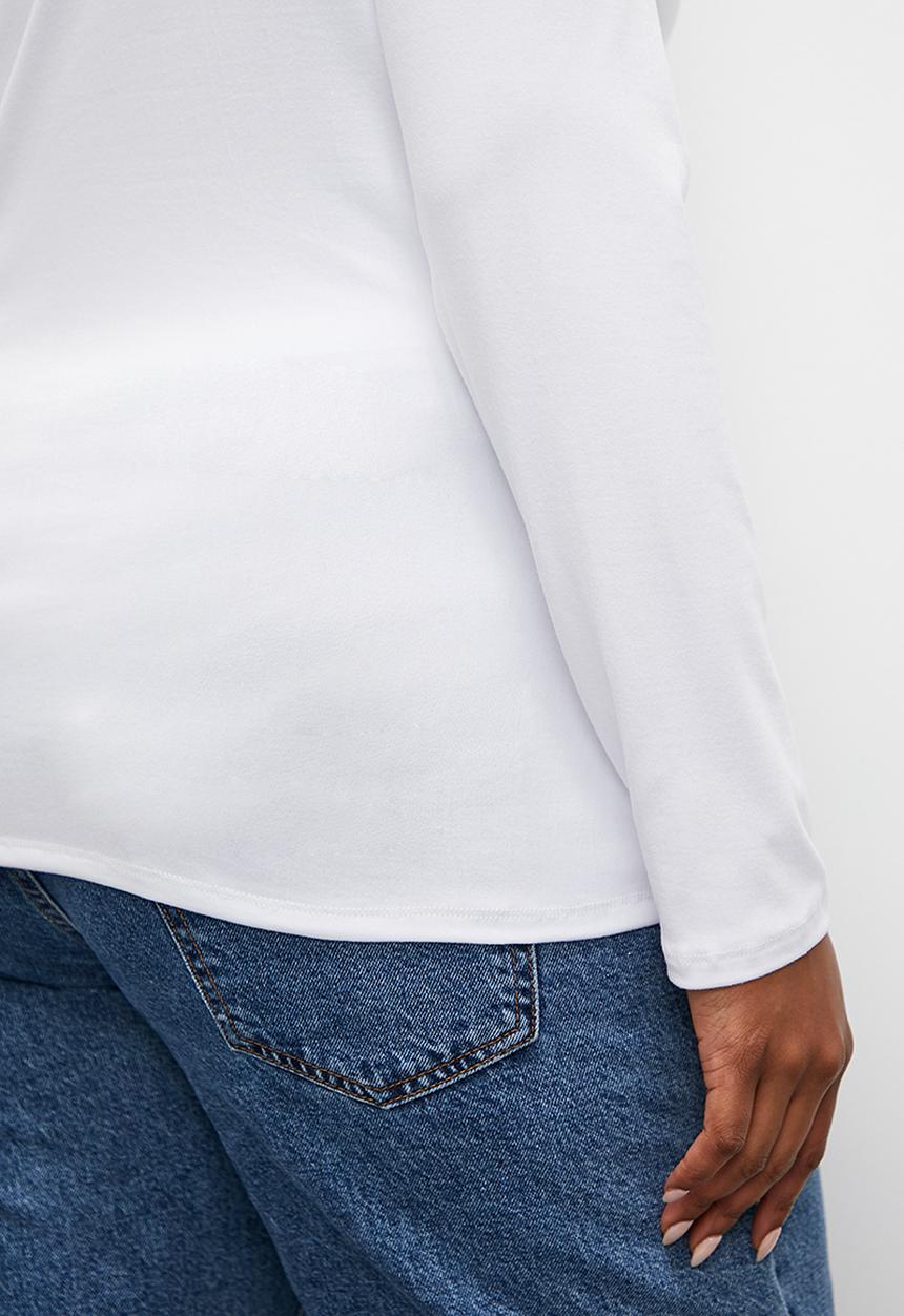 Superbalist - Scoop neck tee - white