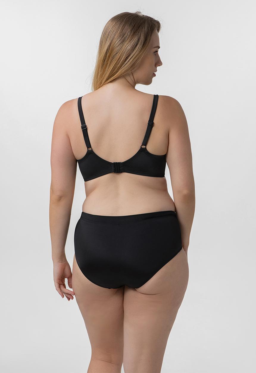DORINA - Plus opio light padded bandeau bikini top - black