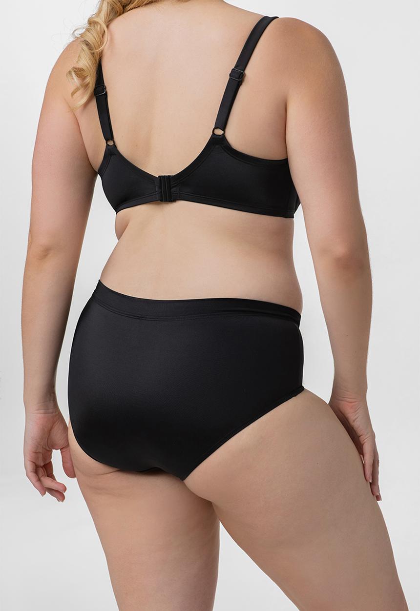 DORINA - Plus opio light padded bandeau bikini top - black