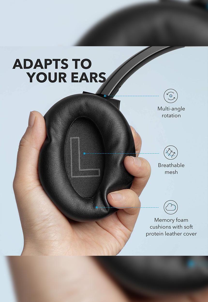 soundcore - Life Q20+ headphones- black