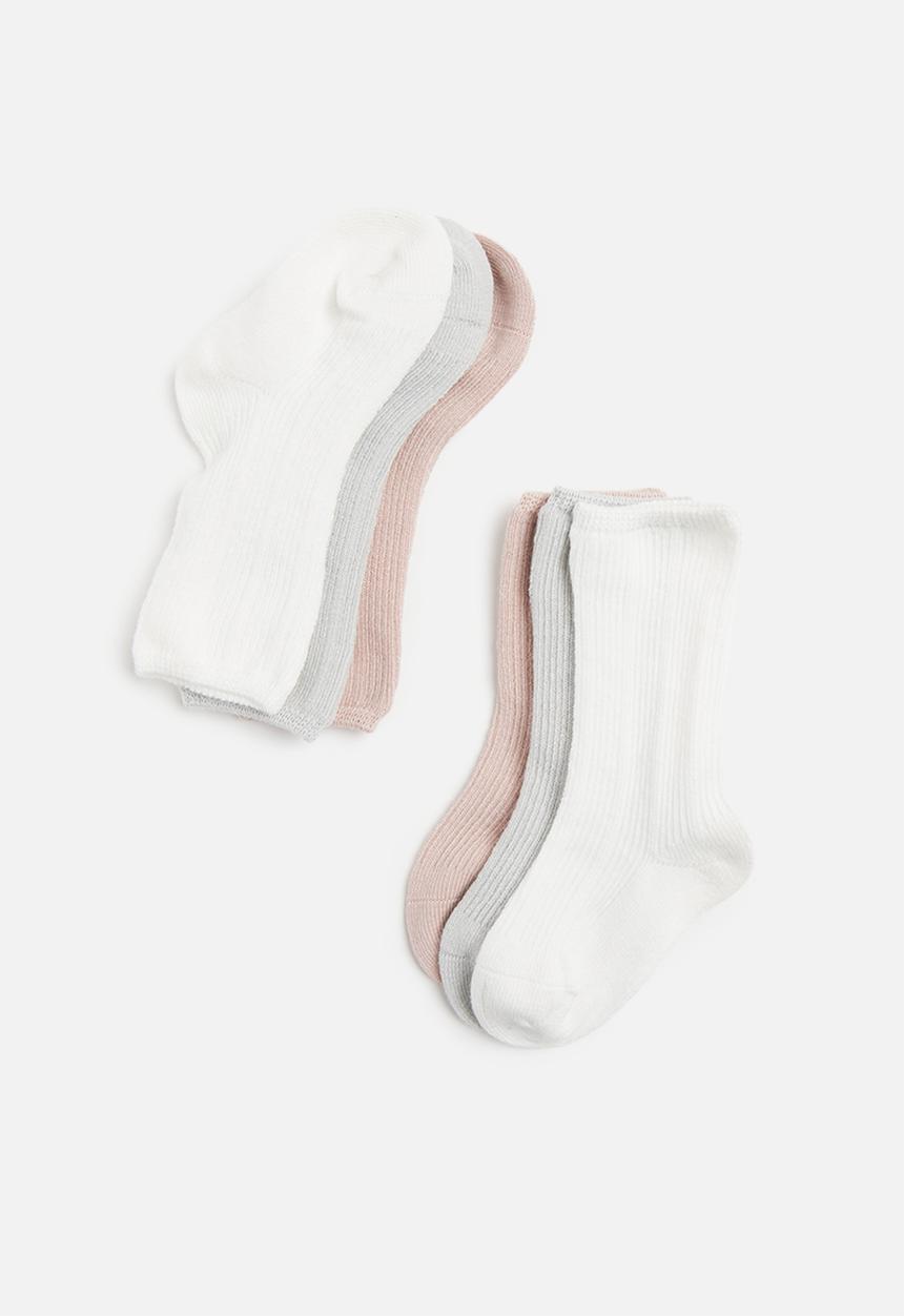 Pop Candy - Pop candy 3 pack socks - pink/white/grey
