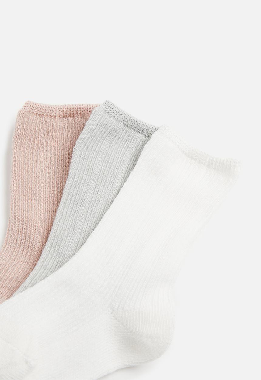 Pop Candy - Pop candy 3 pack socks - pink/white/grey