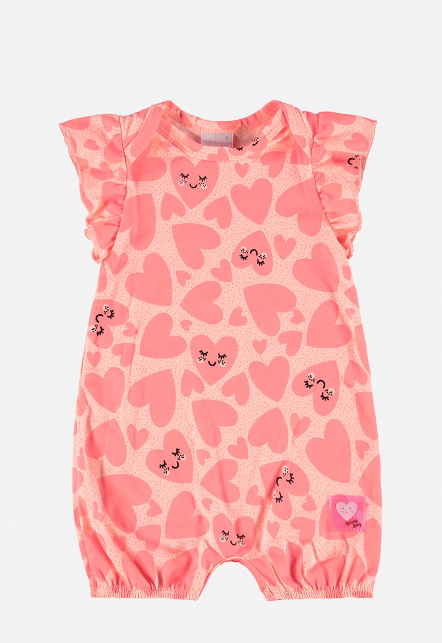 Quimby - Elastane jersey romper - pink