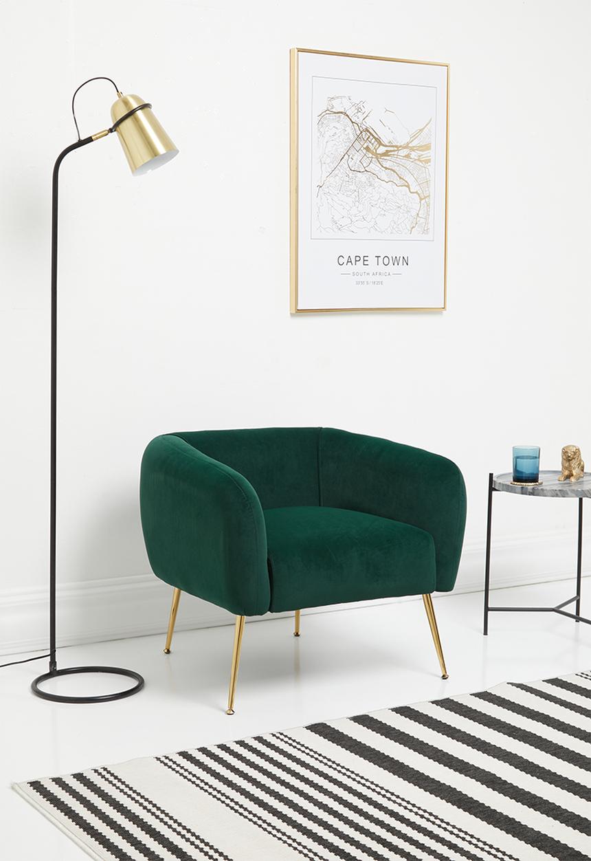 Sixth Floor - Shelley occasional chair - emerald green