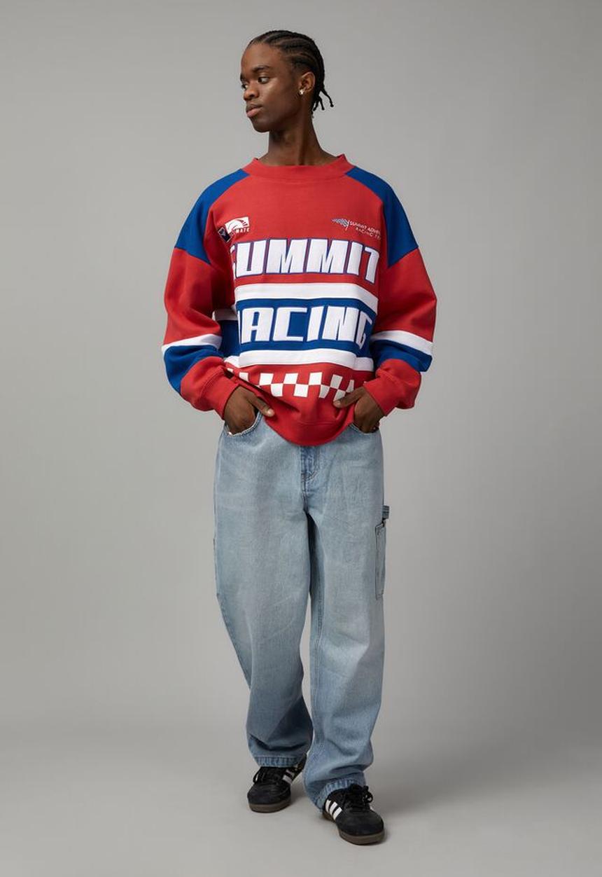 Factorie - Baggy moto crew - vint red/summit racing