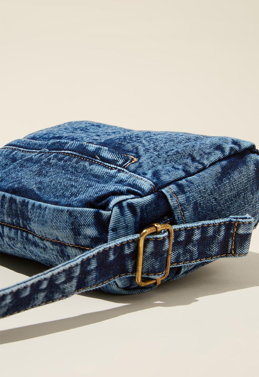 Rubi - Charlie cross body bag - blue denim