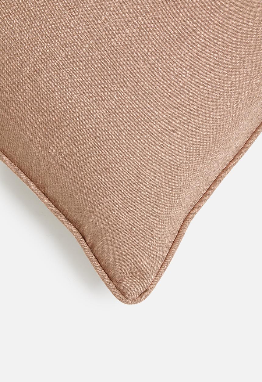Hertex Haus - Milano 2 Tone cushion cover - rose quartz & crystal