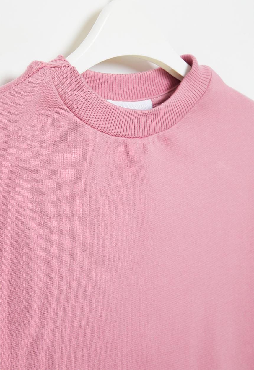 Superbalist - Graphic sweat dress - mauve