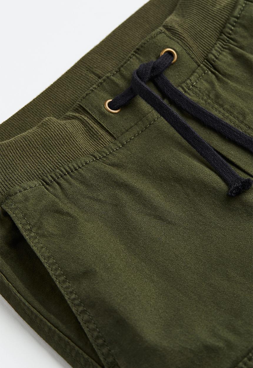 H&M - Cargo trousers - dark khaki green
