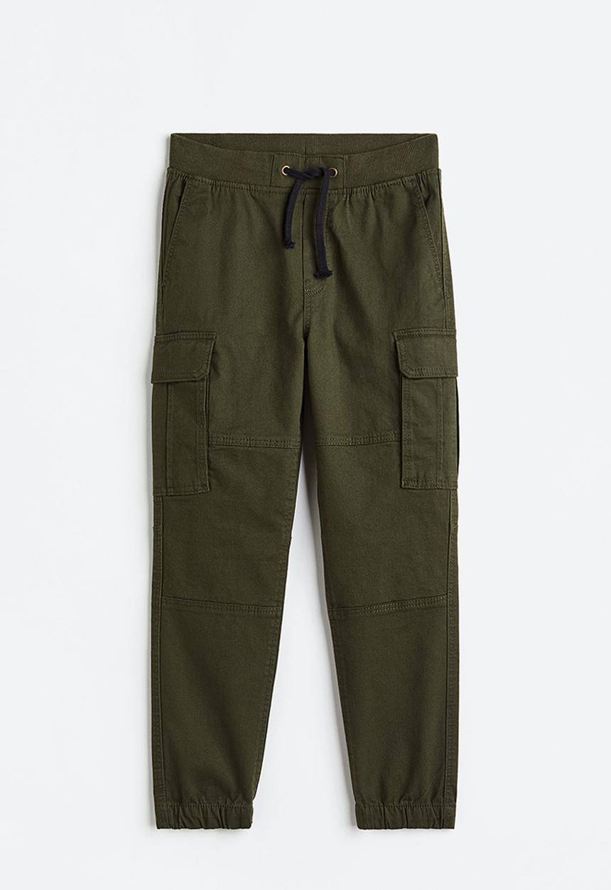 H&M - Cargo trousers - dark khaki green