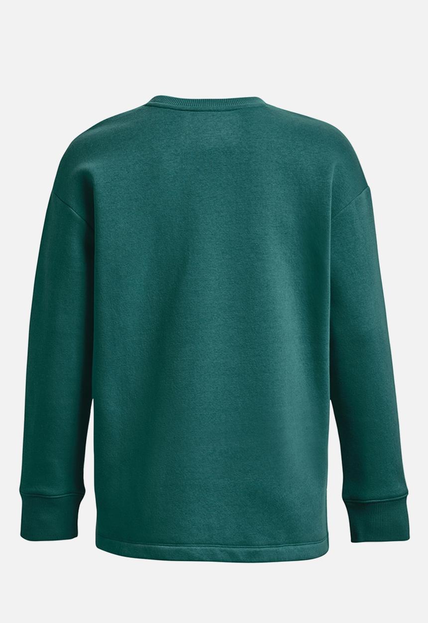 Under Armour - Rival fleece oversize crew - coastal teal / white